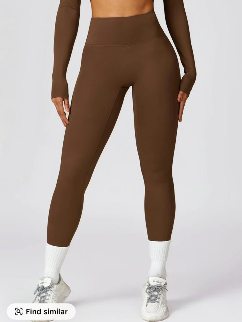Brown Butt Scrunch Leggings